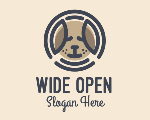 Puppy Dog Circle logo design