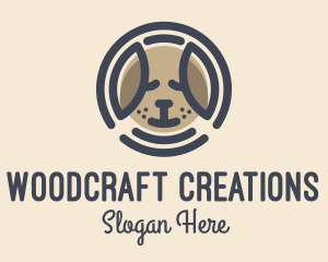 Puppy Dog Circle logo design