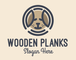 Puppy Dog Circle logo design