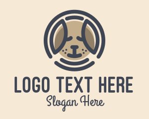 Pet Lover - Puppy Dog Circle logo design