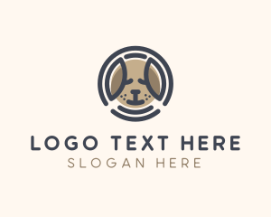 Animal Welfare - Puppy Dog Circle logo design