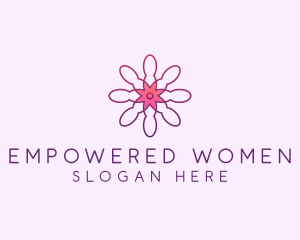 Wellness Flower Petal logo design