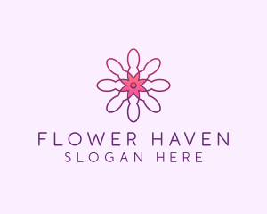 Wellness Flower Petal logo design