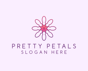 Wellness Flower Petal logo design