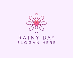 Wellness Flower Petal logo design