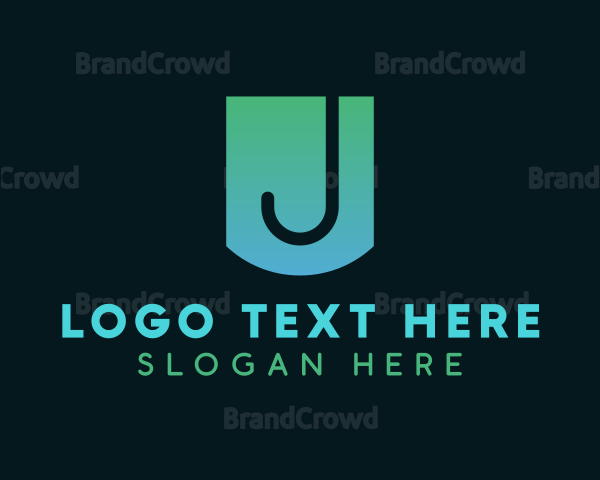 Gradient J Badge Logo