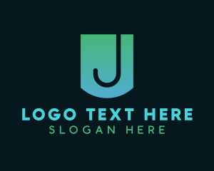 Gradient J Badge Logo