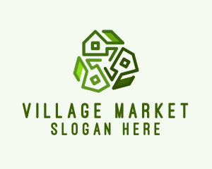 Village - House Village Realty logo design