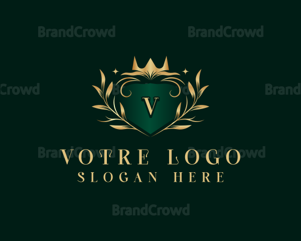 Organic Royalty Ornament Logo