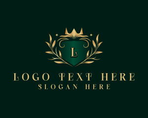 Gold - Organic Royalty Ornament logo design