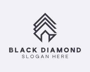 Abstract Home Diamond logo design