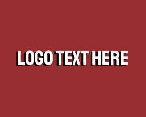 Bold - White Bold Wordmark logo design