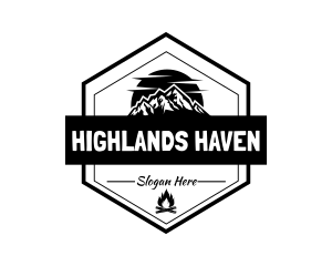 Mountain Outdoor Camp logo design