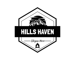 Mountain Outdoor Camp logo design