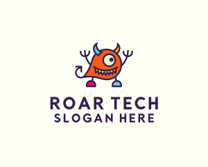 Roar - Alien Cyclops Toy logo design