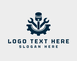 Cog - Automotive Engine Piston logo design