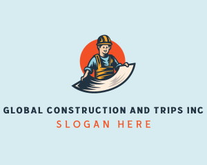 Masculine - Foreman Construction Worker logo design