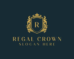 Crown Royalty Shield logo design