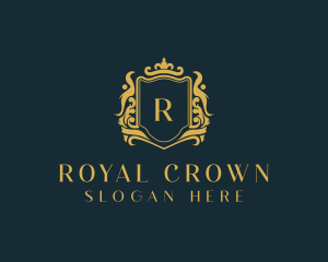 Crown Royalty Shield logo design