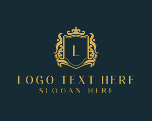 Elegant - Crown Royalty Shield logo design