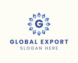 Export - Business Logistics Arrow logo design