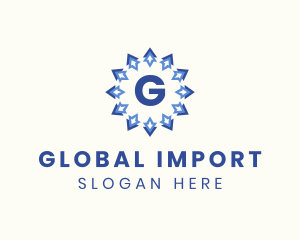 Import - Business Logistics Arrow logo design