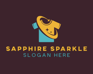 Sparkling Shirt Garment logo design