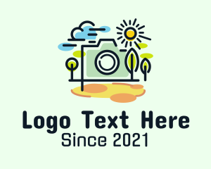 Landscape Photographer - Camera Nature Photographer logo design