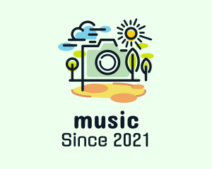 Vlog - Camera Nature Photographer logo design
