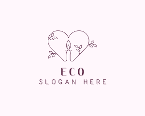 Eco Candle Decoration logo design