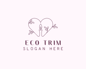 Eco Candle Decoration logo design