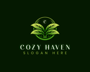 Leaf Landscaping Lawn logo design