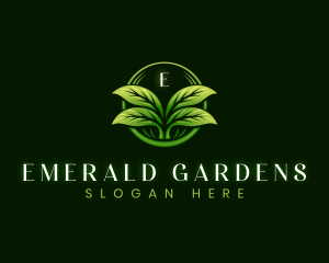 Leaf Landscaping Lawn logo design