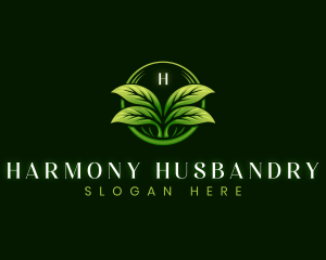 Leaf Landscaping Lawn logo design