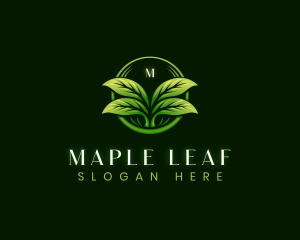 Leaf Landscaping Lawn logo design