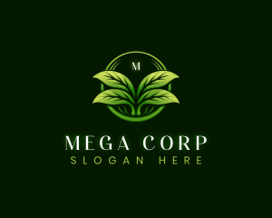 Leaf Landscaping Lawn logo design