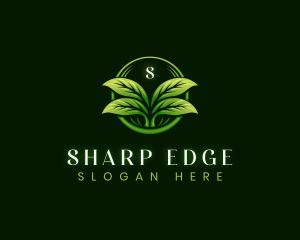 Leaf Landscaping Lawn logo design