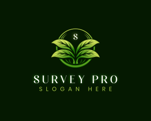 Leaf Landscaping Lawn logo design