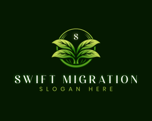 Leaf Landscaping Lawn logo design