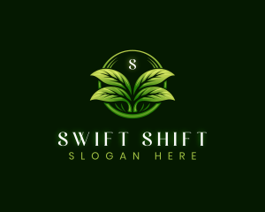 Leaf Landscaping Lawn logo design