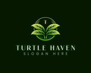 Leaf Landscaping Lawn logo design