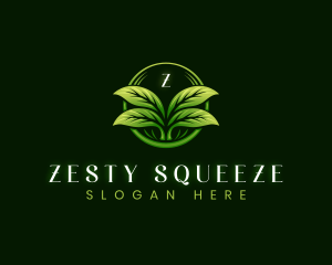 Leaf Landscaping Lawn logo design