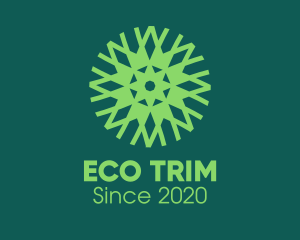 Green Eco Pattern logo design