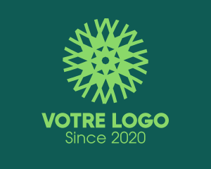 Save The Earth - Green Eco Pattern logo design