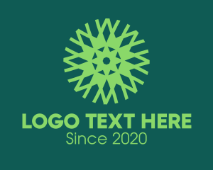 Natural Product - Green Eco Pattern logo design