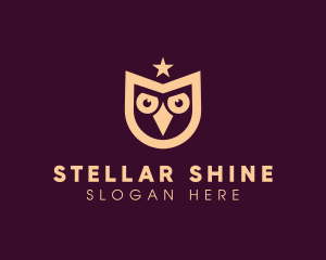 Star Owl Bird logo design