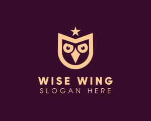 Star Owl Bird logo design