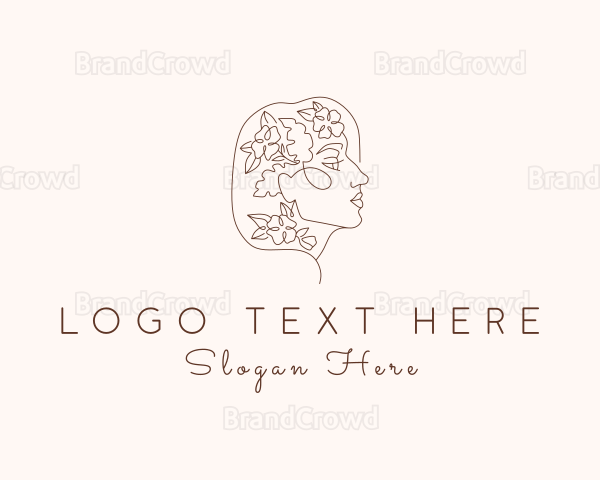 Botanical Lady Face Logo