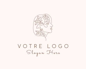 Botanical Lady Face Logo