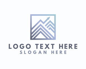 Invest - Modern Mountain Venture logo design